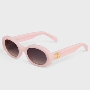 Celine Pink Sunglasses with Gold Detail